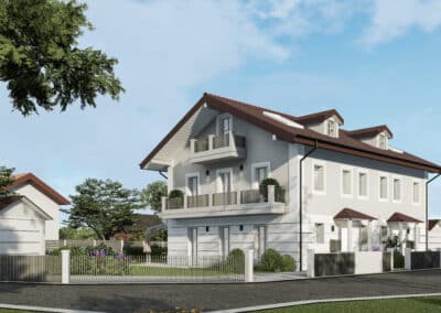 Neubau 2 Passivbau DHH-Villen in Strasslach-Dingharting