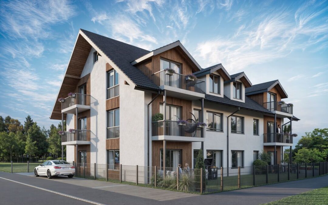 Neubau Passivbau Mehrfamilienhaus Peiting